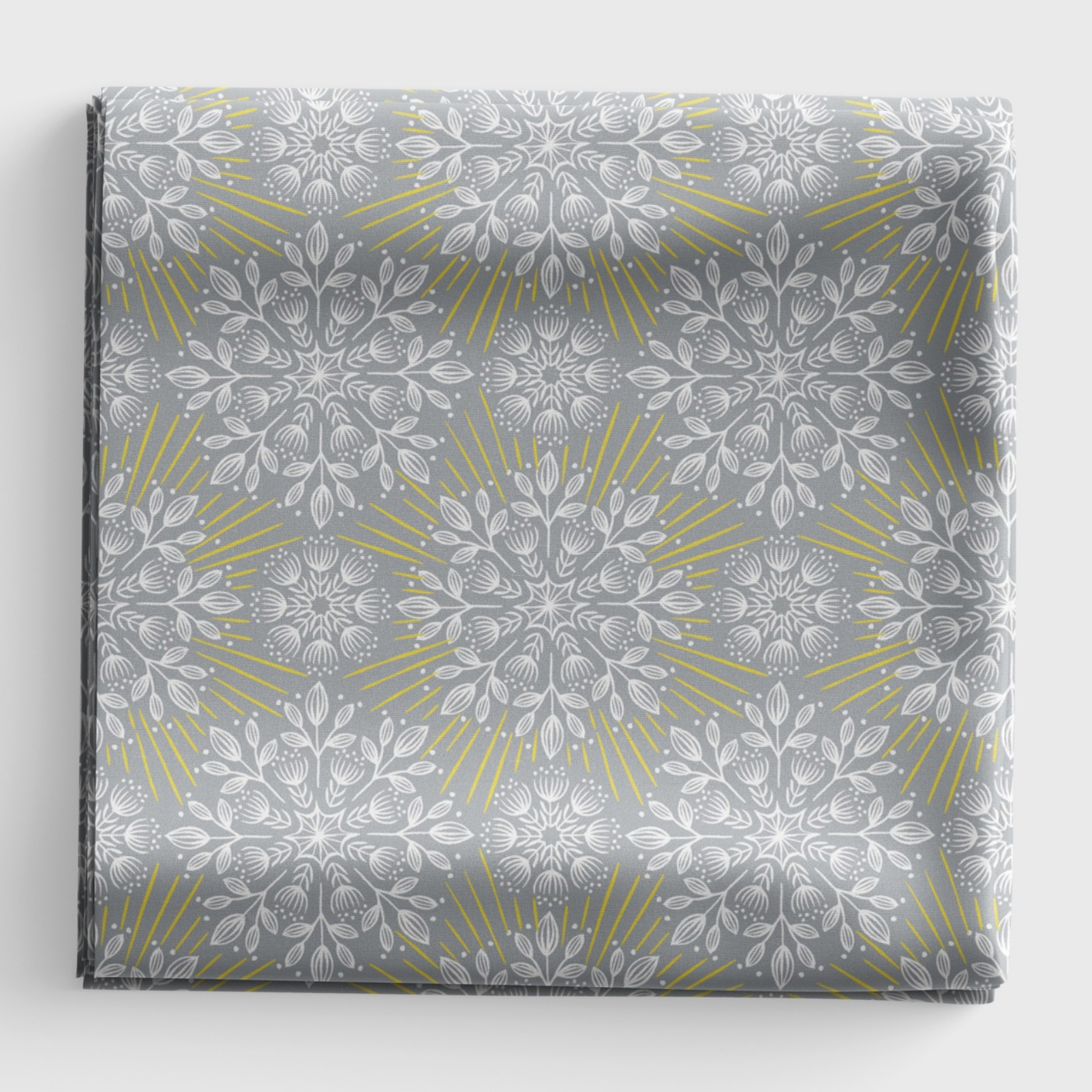 Winter Solstice - Flowers (with gold metallic) - Grey - L61B