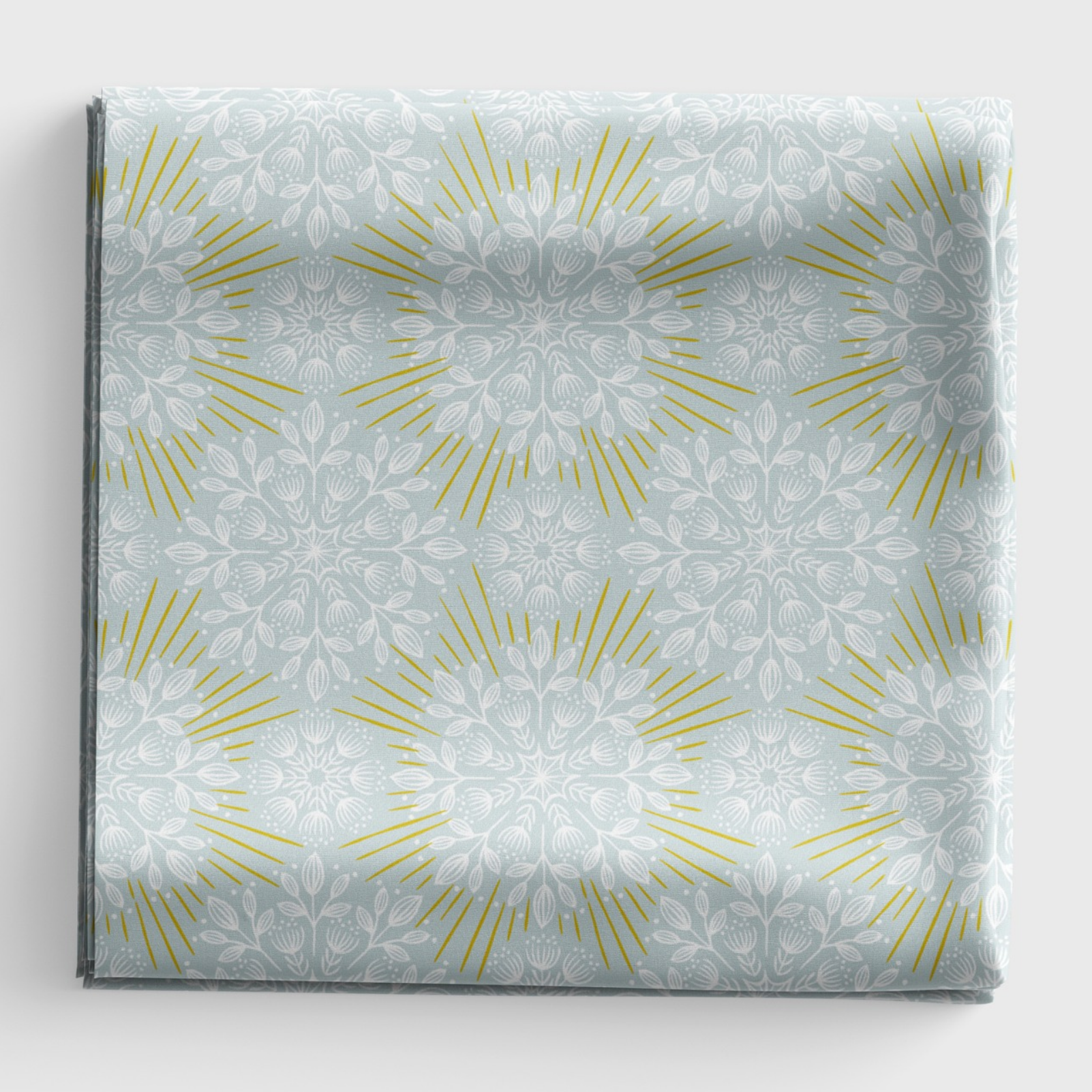 Winter Solstice - Flowers (with gold metallic) - Light Sky - L61A
