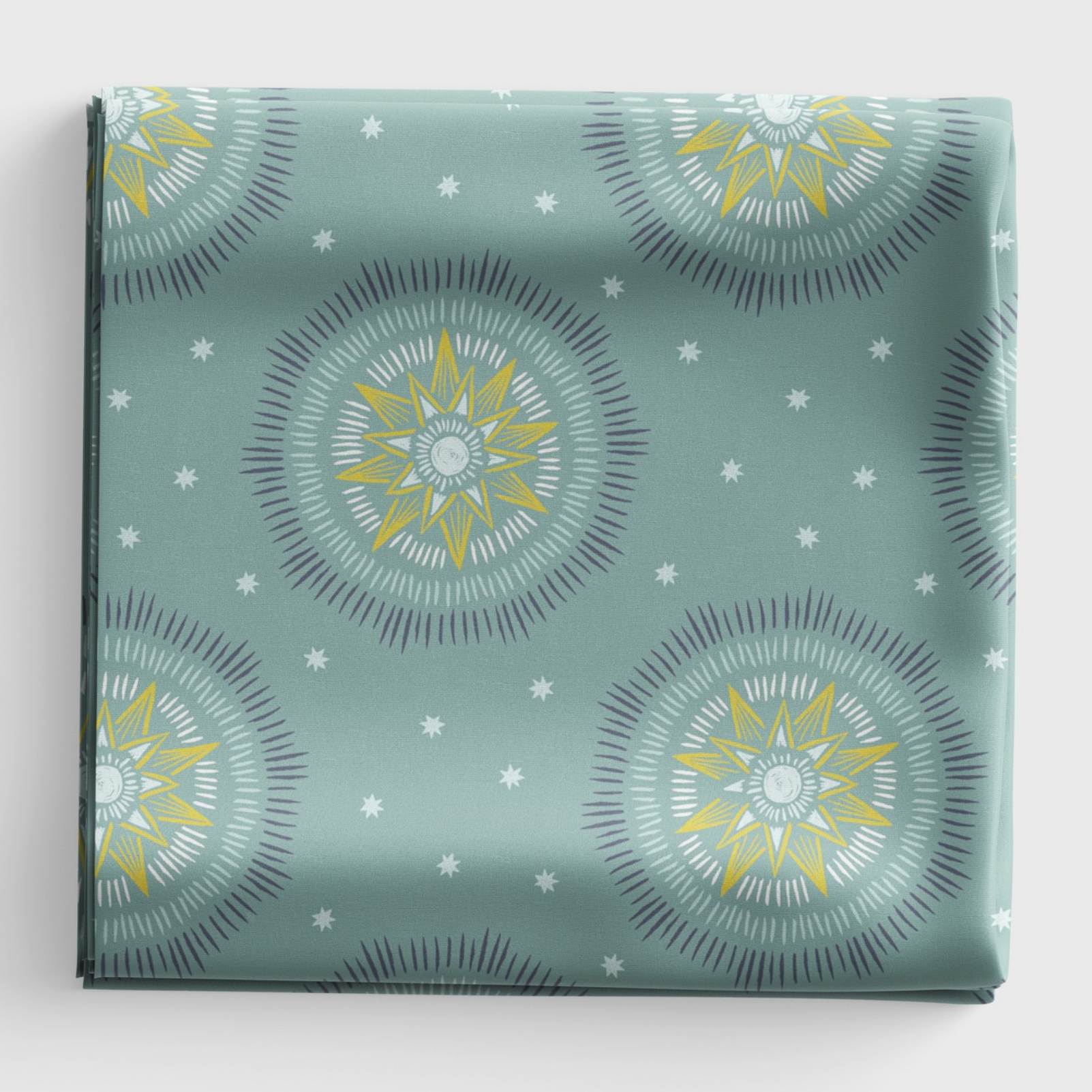 Winter Solstice - Sun Star (with gold metallic) - Verdigris - L60A