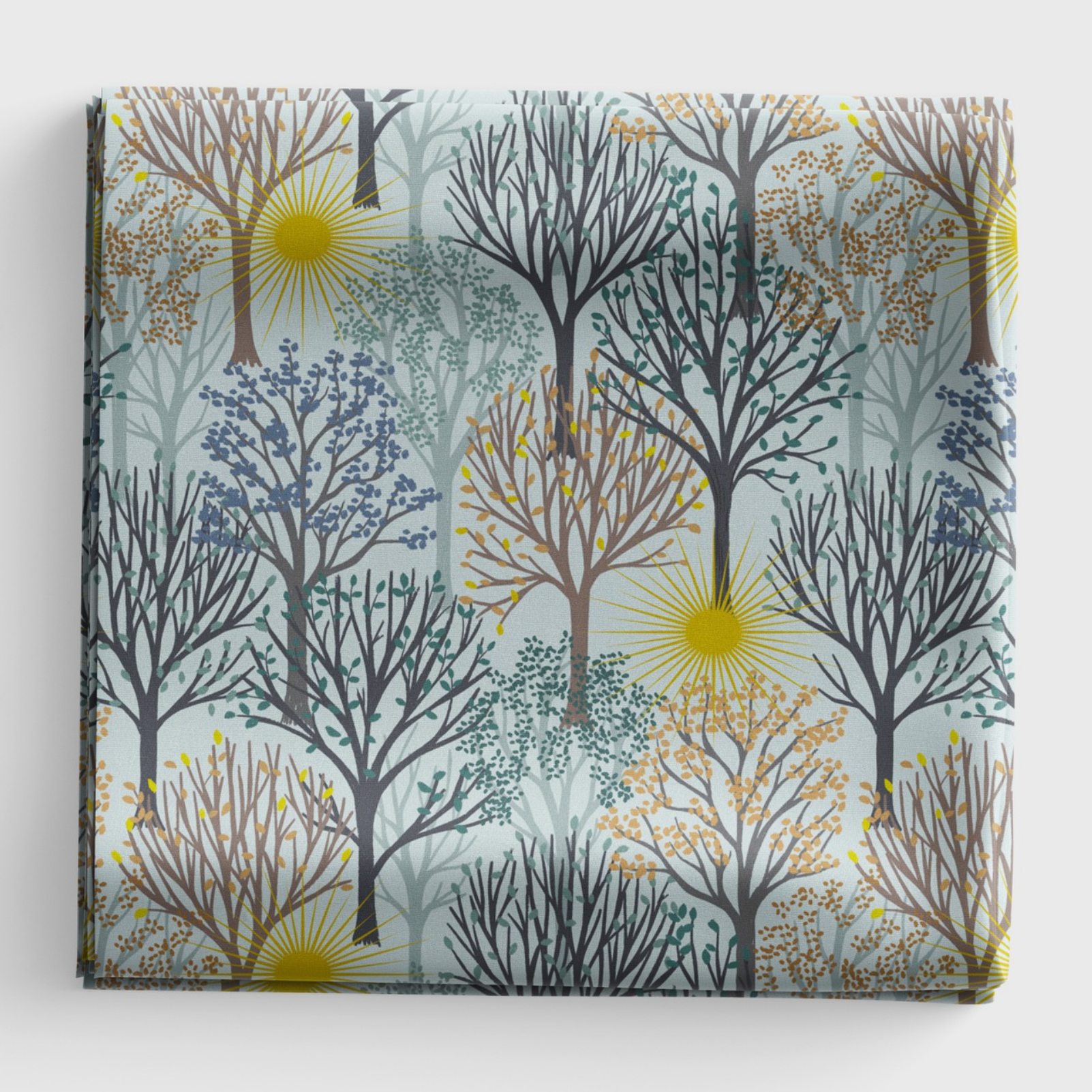 Winter Solstice - Trees - Light Sky (with gold metallic) - L56A