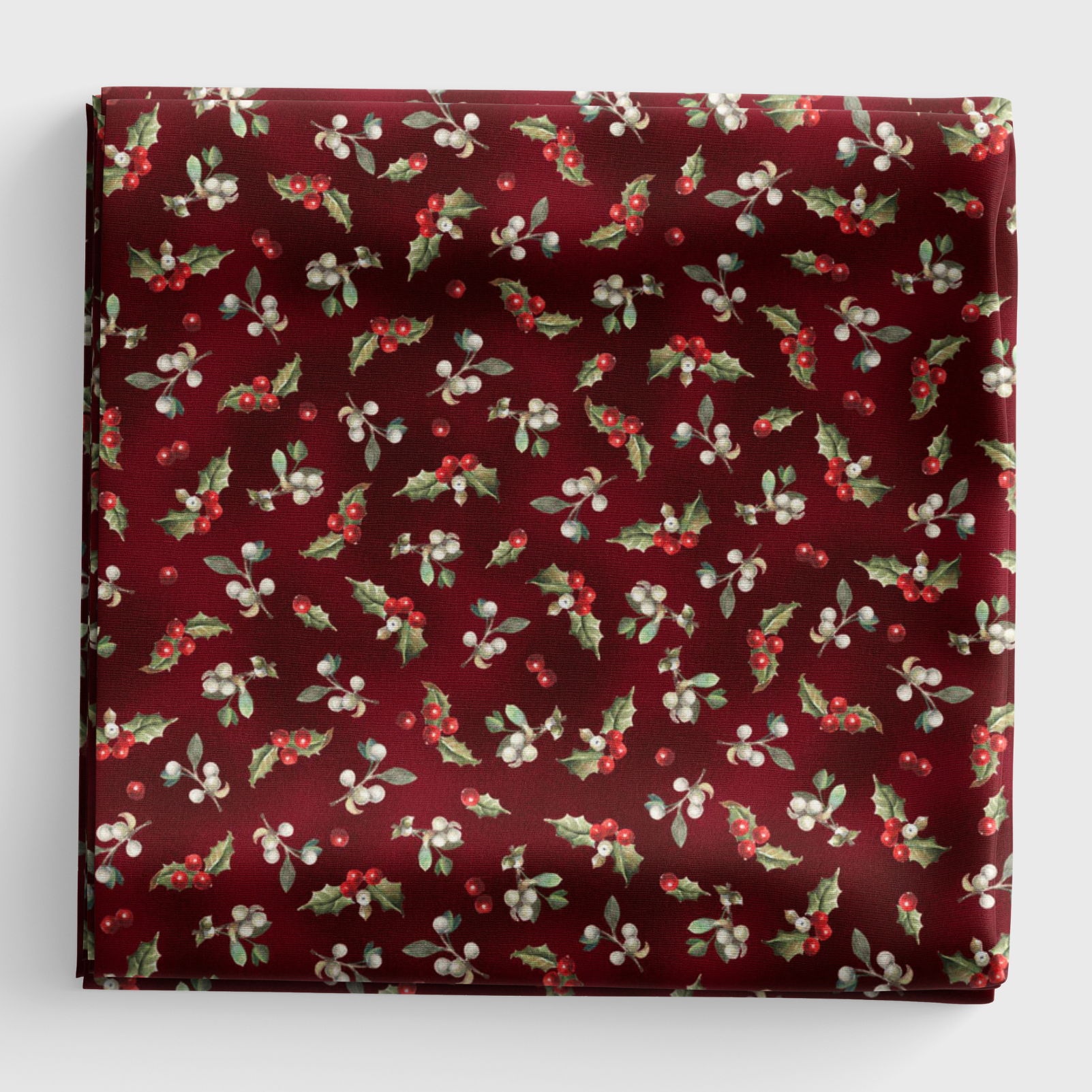 Winter Song - Tossed Holly and Berries - Dark Red - WISO06232DR