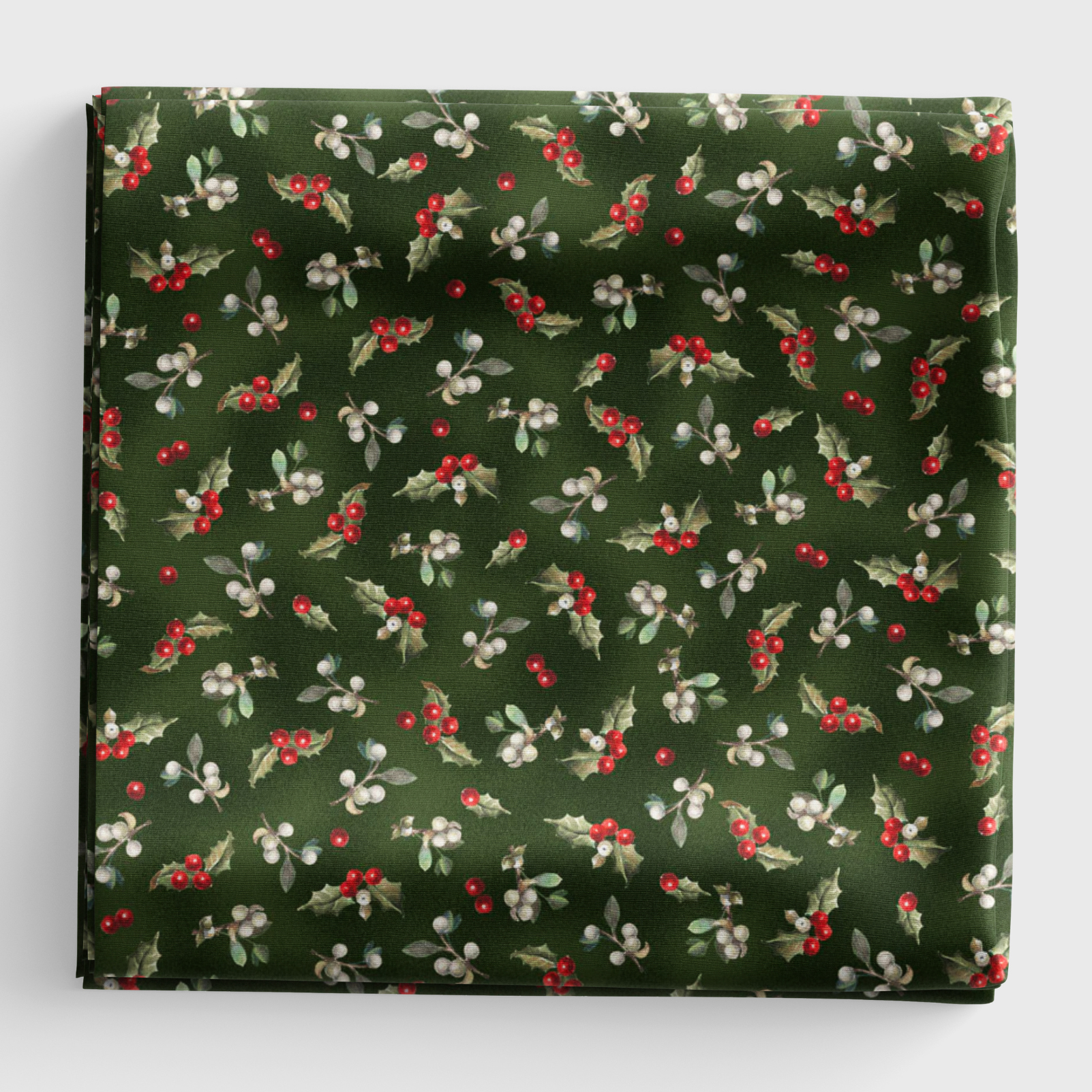 Winter Song - Tossed Holly and Berries - Green - WISO06232G