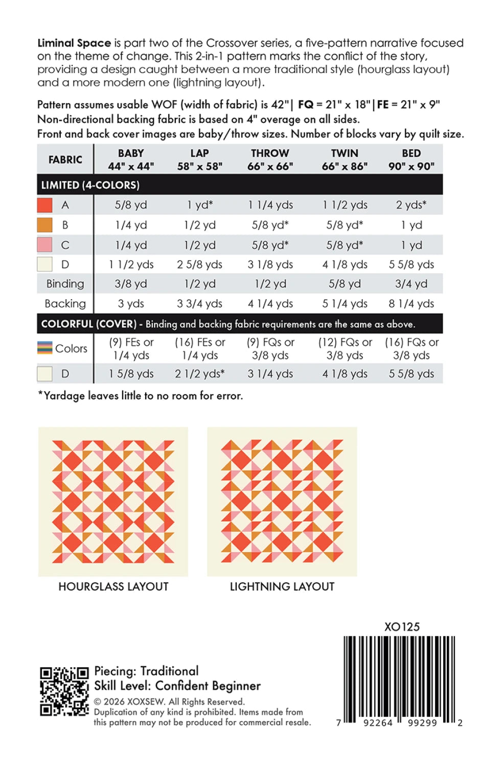 Liminal Space Quilt Pattern - XOXOSEW