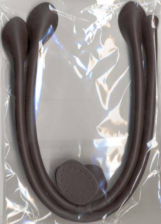 Inazuma - Bag Handles - Leather Like - 16in Dark Brown