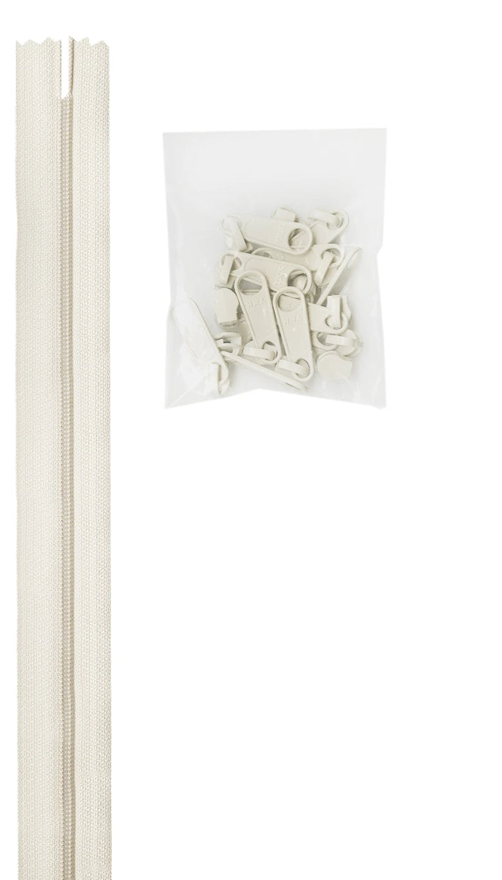 4 yards 16mm #4.5 zipper chain with 16 Extra-Large Coordinated Pulls