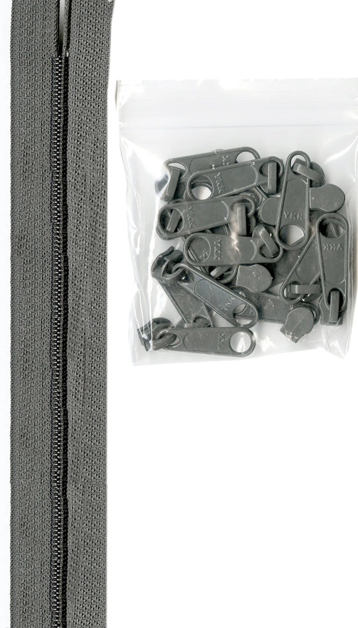 4 yards 16mm #4.5 zipper chain with 16 Extra-Large Coordinated Pulls