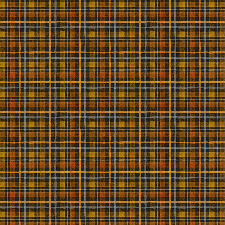 Happy Haunting - Halloween Plaid - Night - 55186-1