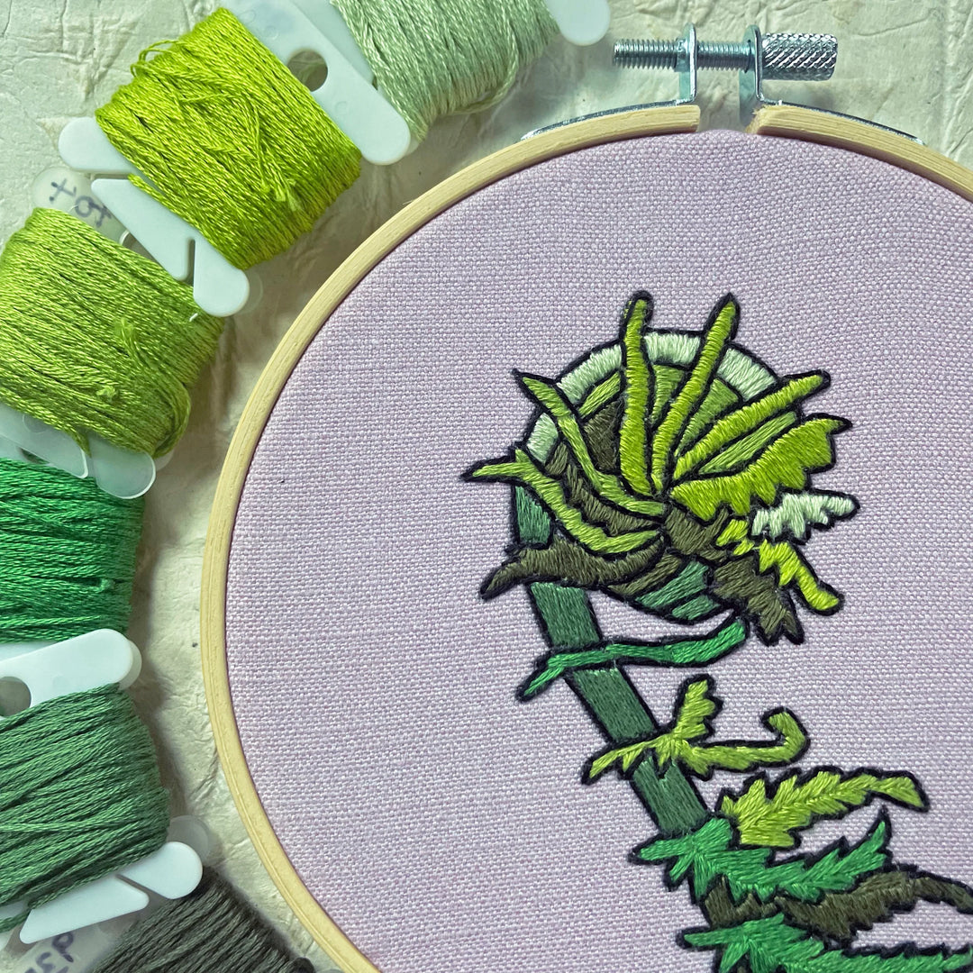 Kate Wyatt Embroidery Kit - Fiddlehead