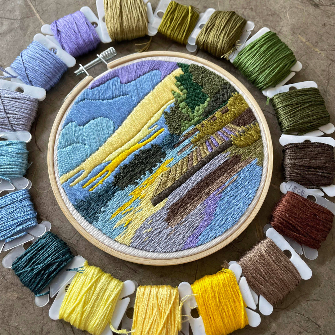 DIY Embroidery Kit - Lakeside (5")