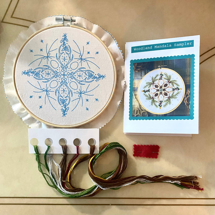 Woodland Mandala Sampler Craft DIY Embroidery Kit
