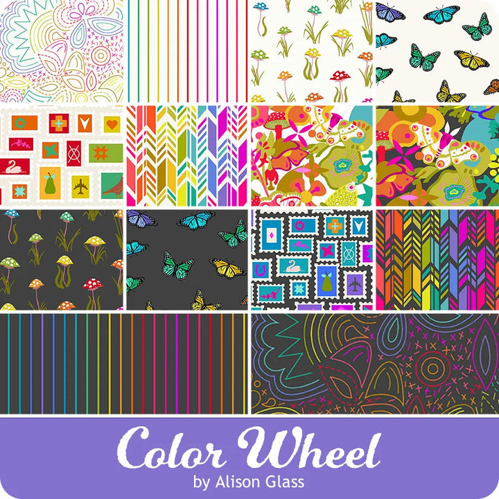 Color Wheel - 5" Charm Squares - 42pcs
