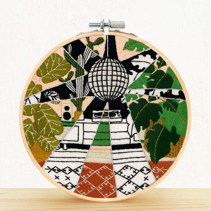 NEW! Disco Plants - embroidery kit