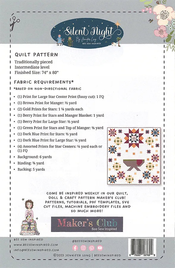 Silent Night Quilt Pattern