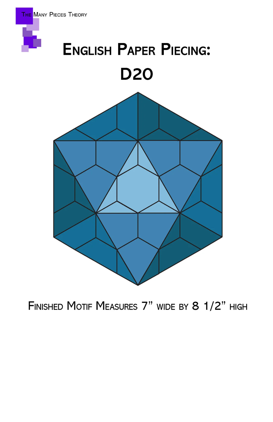 English Paper Piecing: D20 - Quiltoni