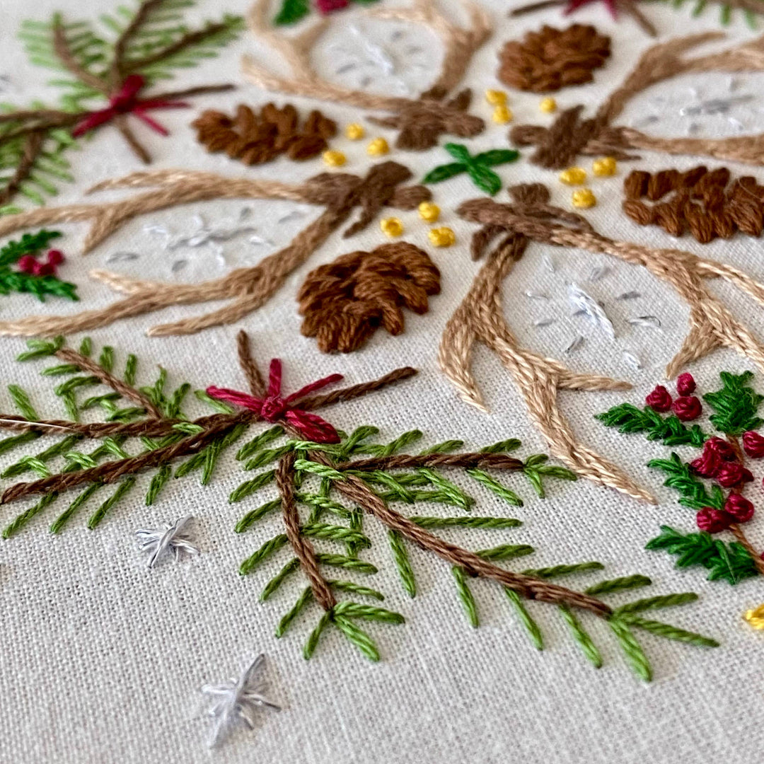 Woodland Mandala Sampler Craft DIY Embroidery Kit