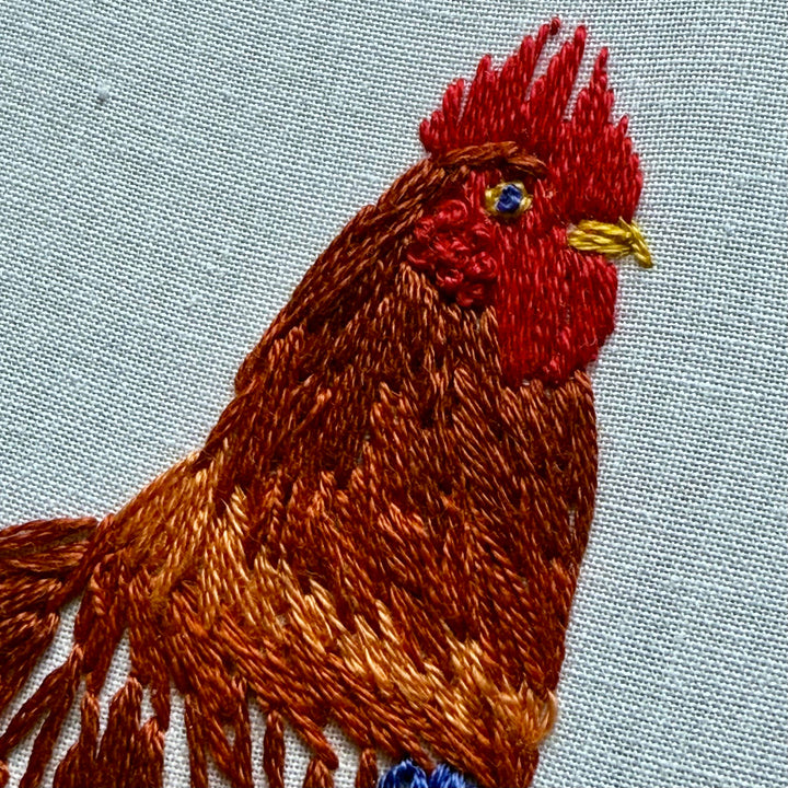 Rustic Rooster Craft DIY Embroidery Kit