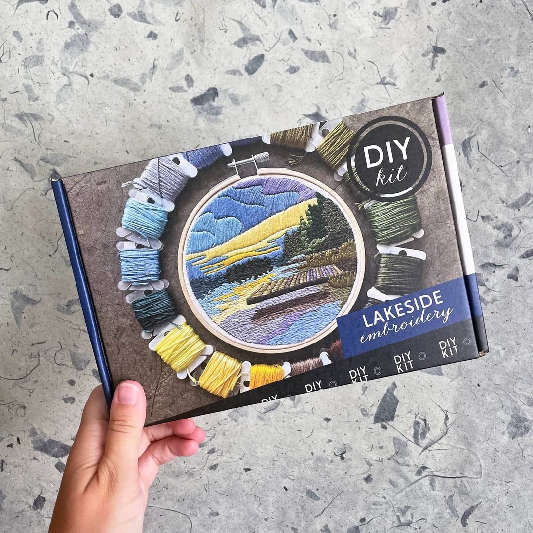 DIY Embroidery Kit - Lakeside (5")