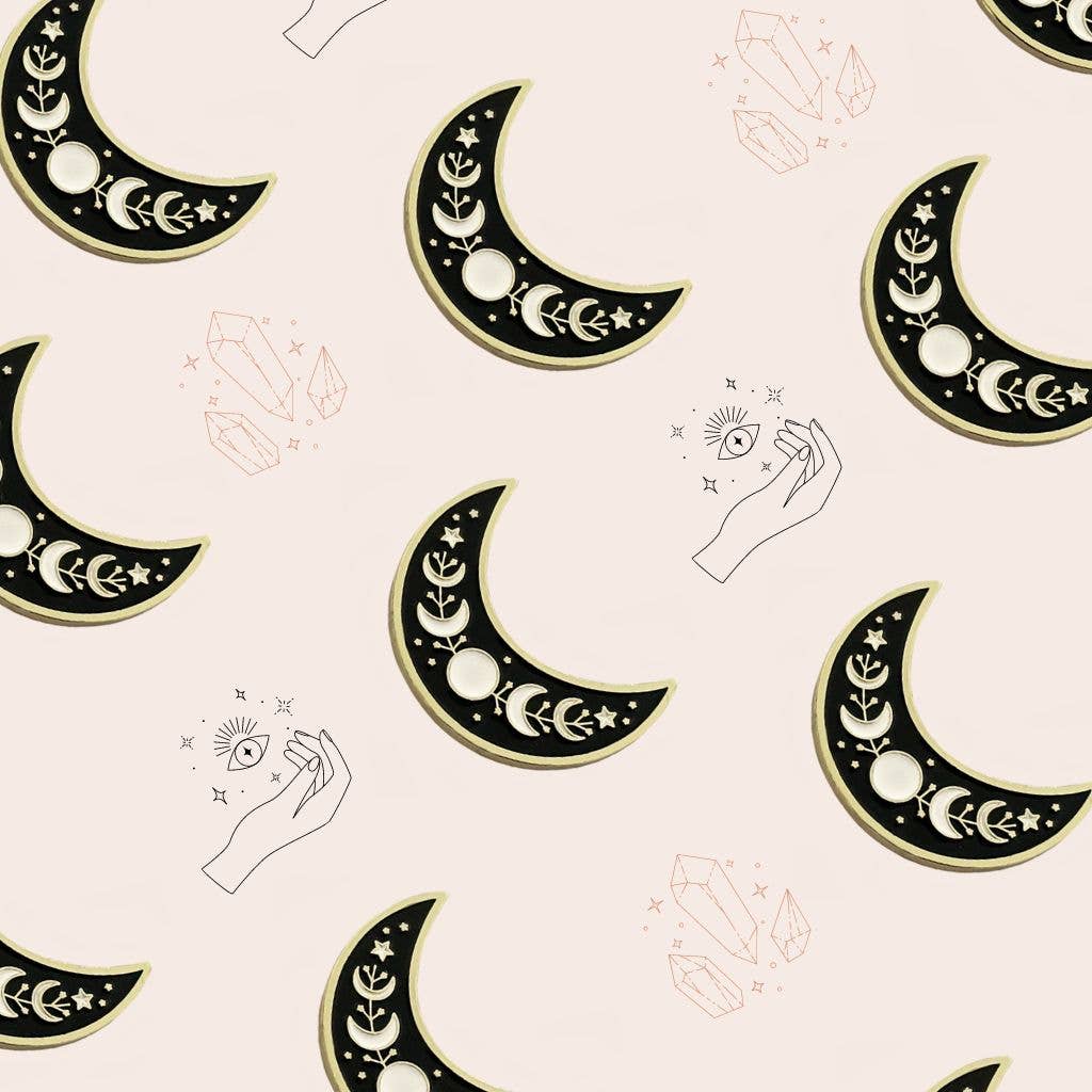 Moon and Stars - Magnetic Needle Minder