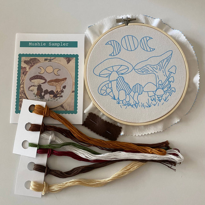 Mushie Sampler Craft DIY Embroidery Kit