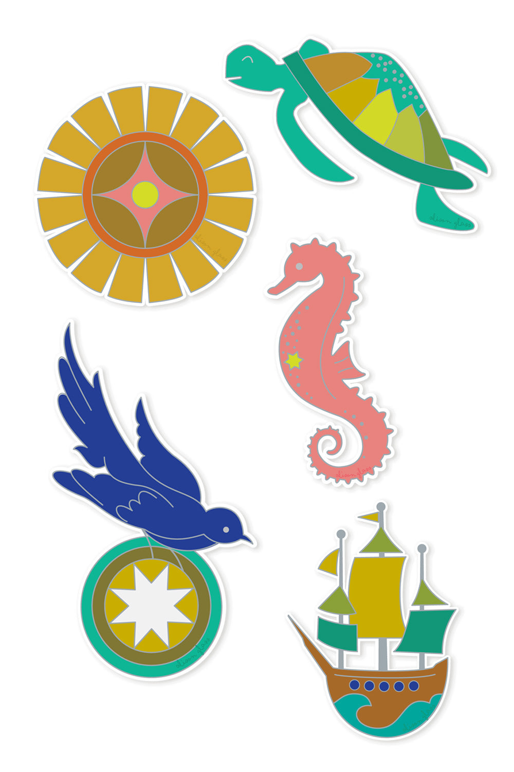 Diving Board Sticker Set - Alison Glass