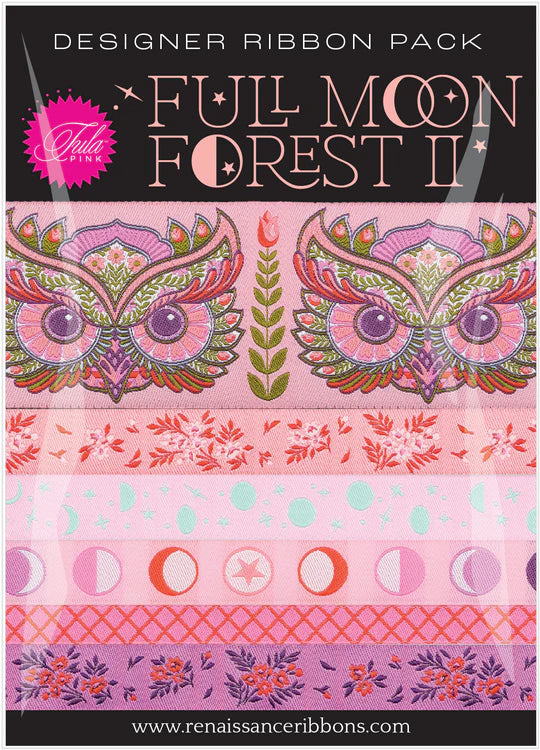 Tula Pink - Full Moon Forest II - Designer Ribbon Pack - Honey