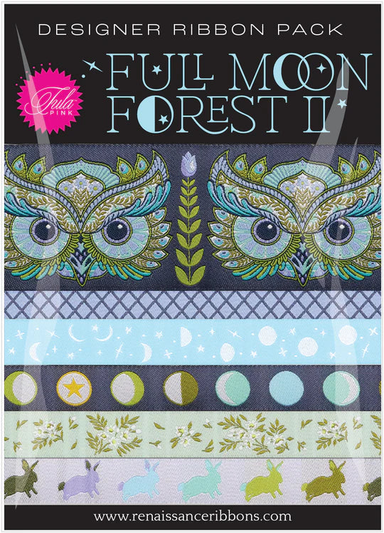 Tula Pink - Full Moon Forest II - Designer Ribbon Pack - Starlight