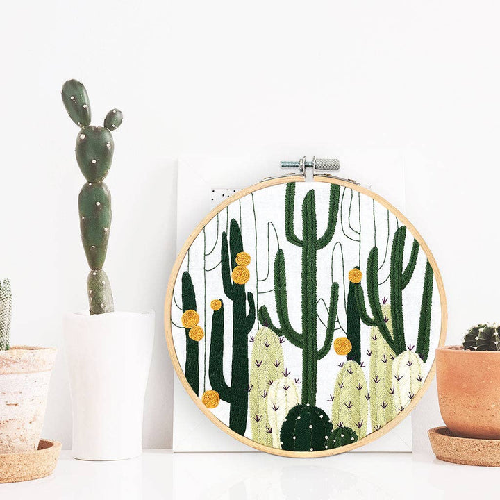 Cactus Bloom - embroidery kit