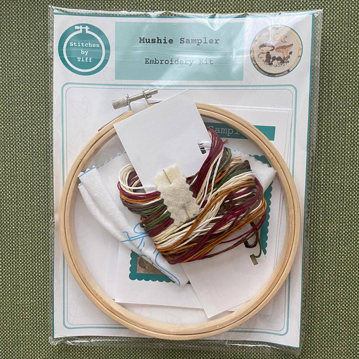 Mushie Sampler Craft DIY Embroidery Kit