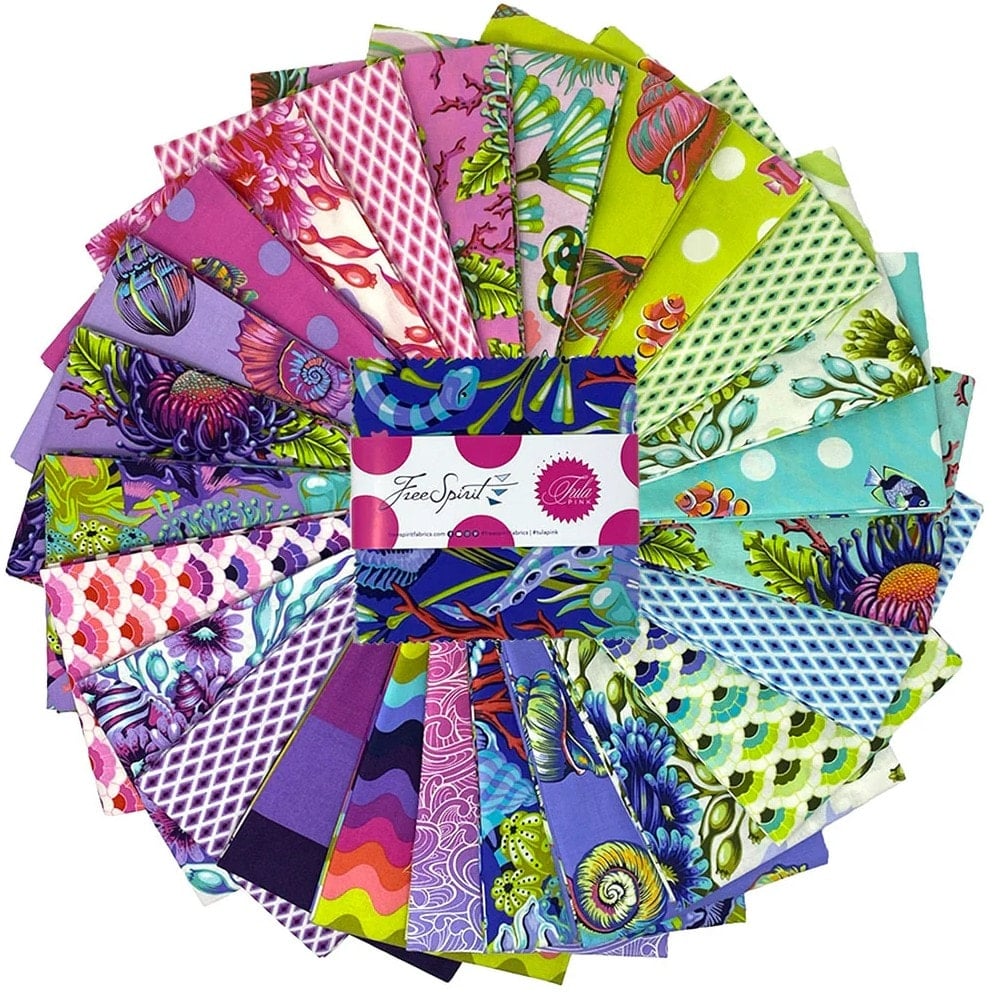 Floral Reef - 5" Charm - 42pc - Tula Pink