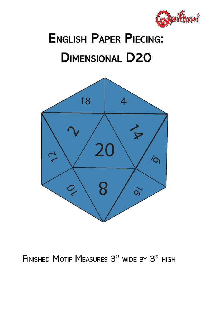 English Paper Piecing: Dimensional D20 - Quiltoni