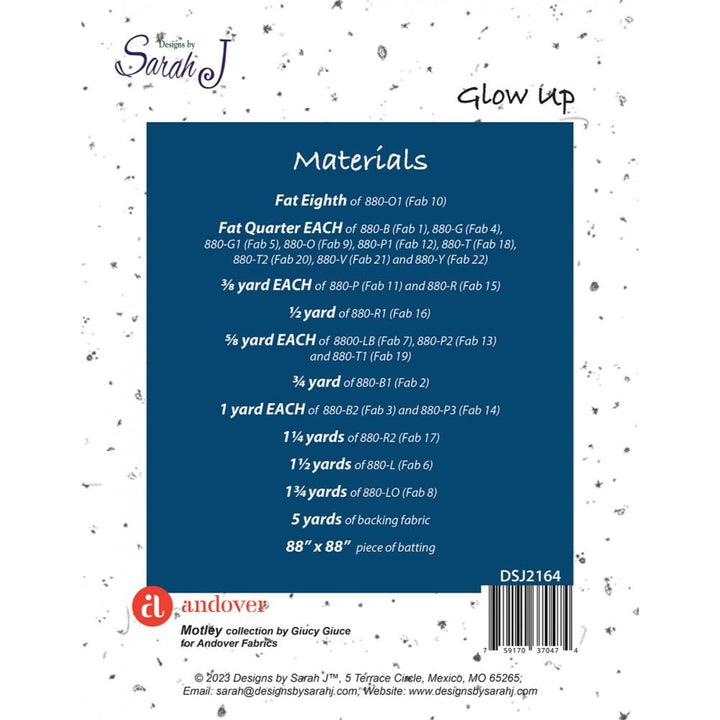 Glow Up Quilt Pattern