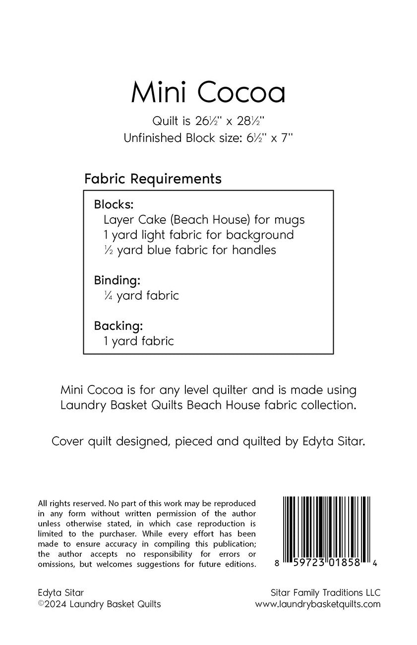 Mini Cocoa Quilt Pattern