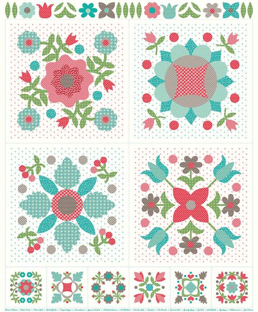 Flea Market Applique Panel - Neutral - P10231-NEUTRAL