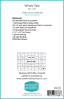 Whale Tale Quilt Pattern