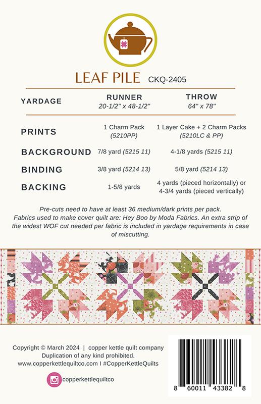 Leaf Pile Quilt Pattern