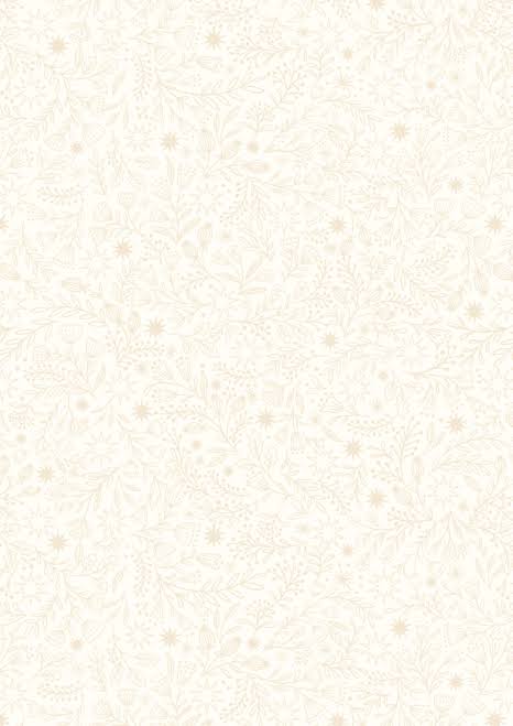 Tiny Tonals - Star Floral - Cream on Cream - TT28B