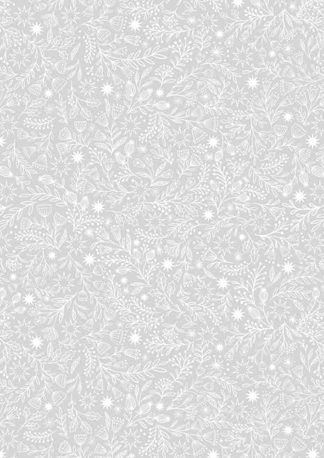 Tiny Tonals - Star Floral - Grey on Grey - TT28C