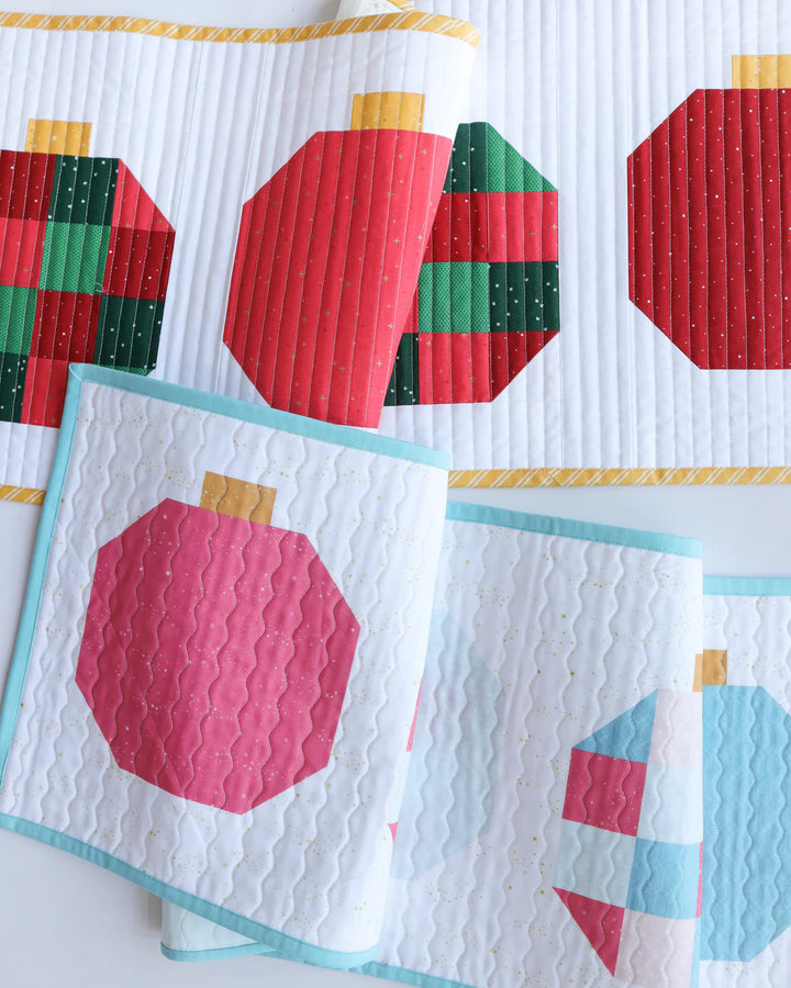 Joyful Holidays Table Runner Kit | Christmas Bulbs