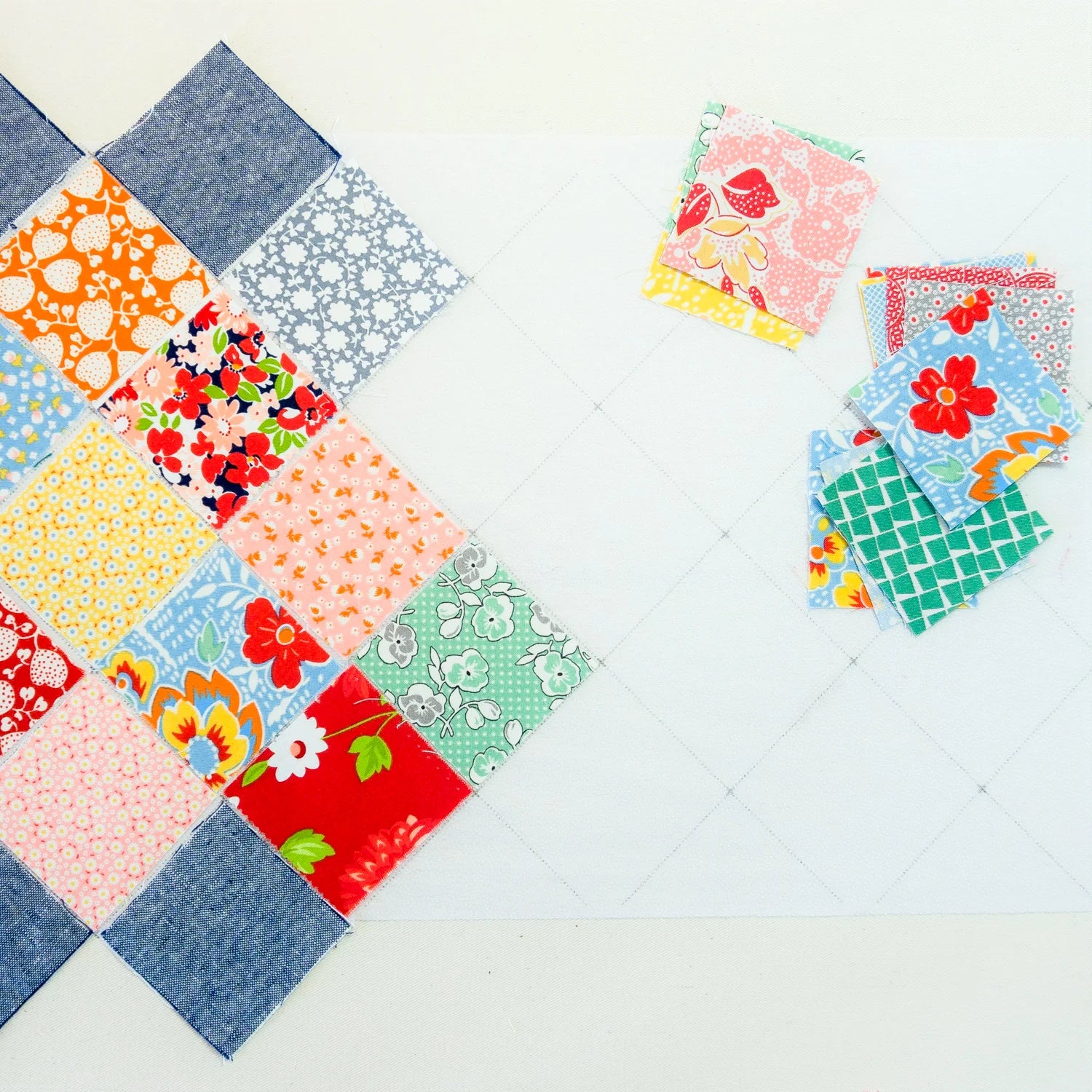 Easy Piecing On-Point Border Panels - set of 5 - 2" finished