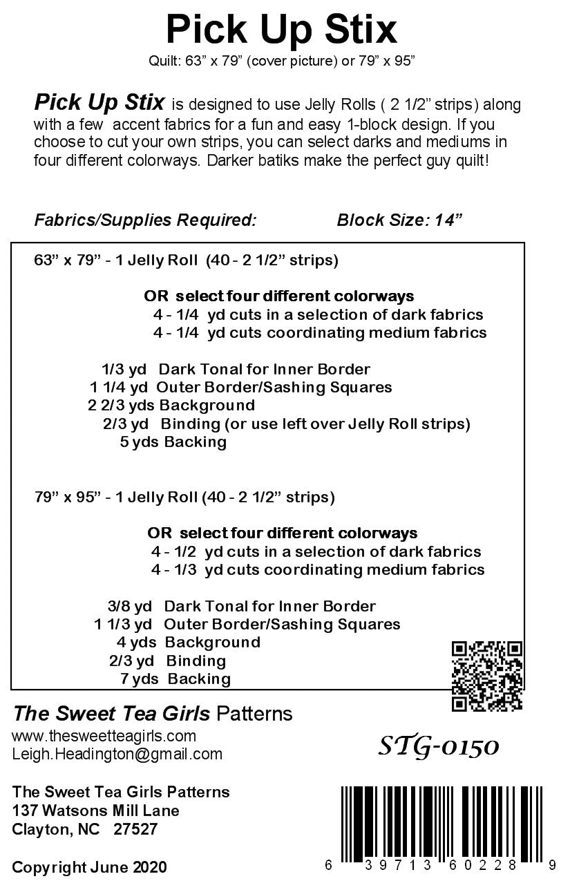Pick Up Stix Quilt Pattern - The Sweet Tea Girls Patterns