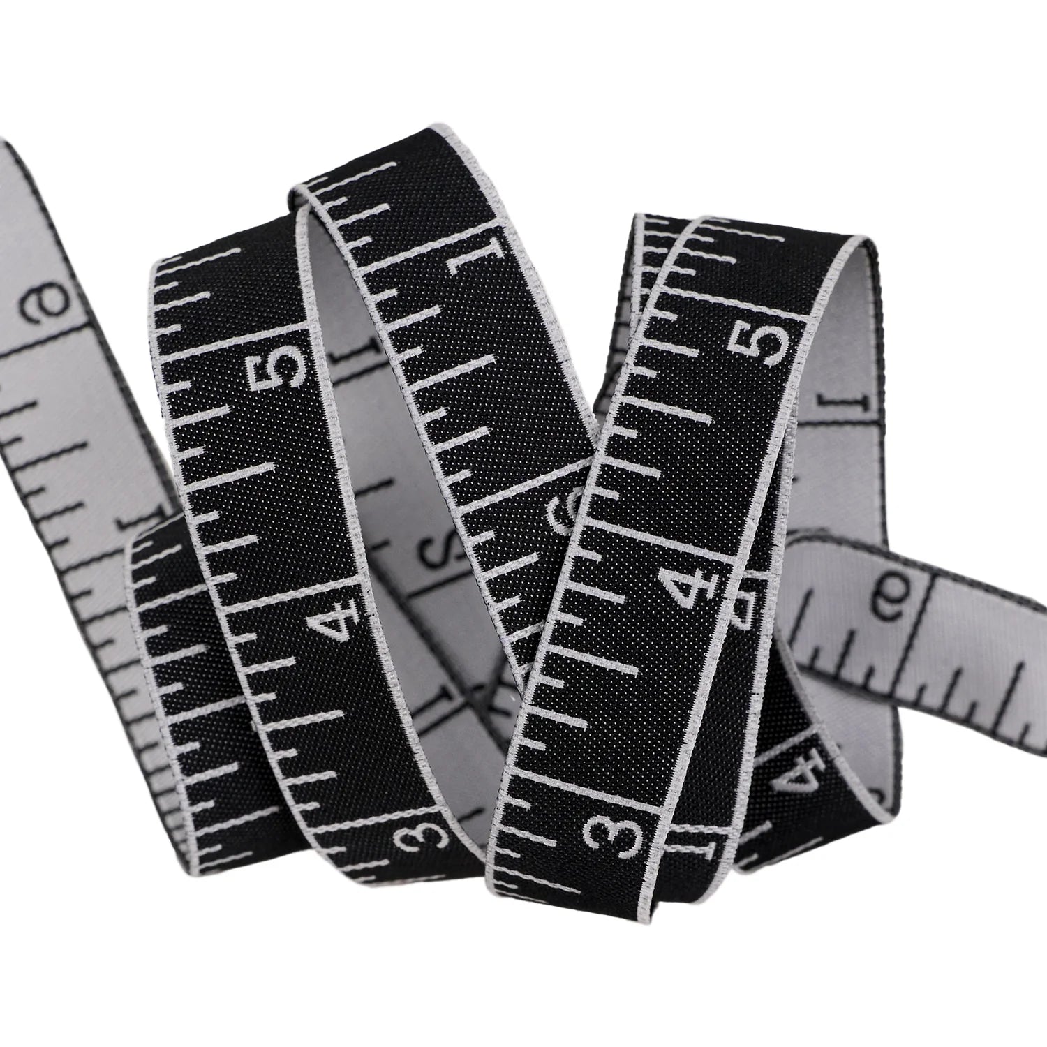Measure Twice - Ink - 5/8" Width Ribbon - by the yard