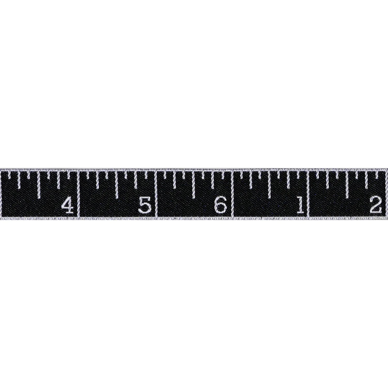 Measure Twice - Ink - 5/8" Width Ribbon - by the yard