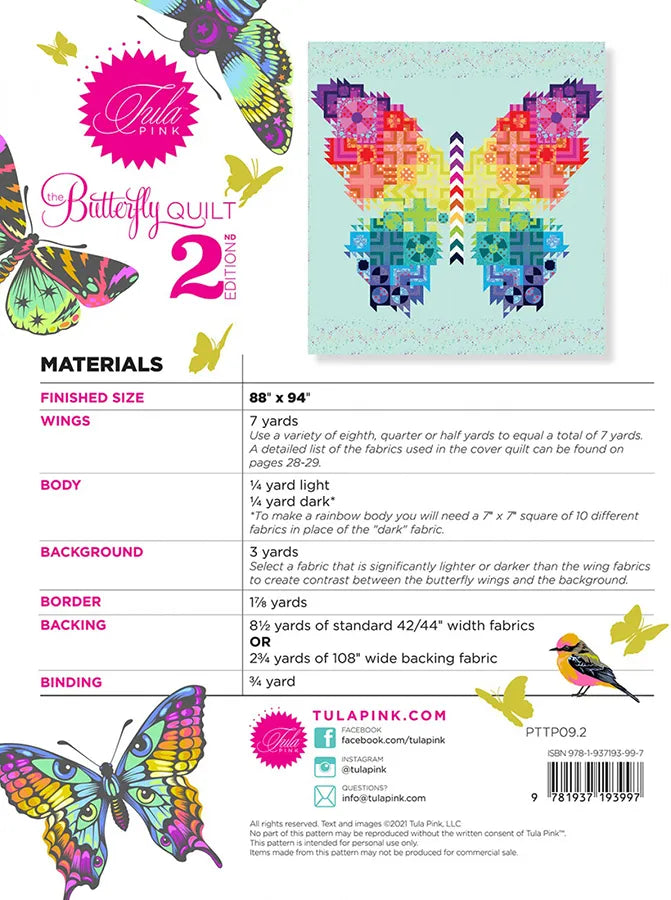 Tula Pink Butterfly Quilt 2.0 Kit | Subscription