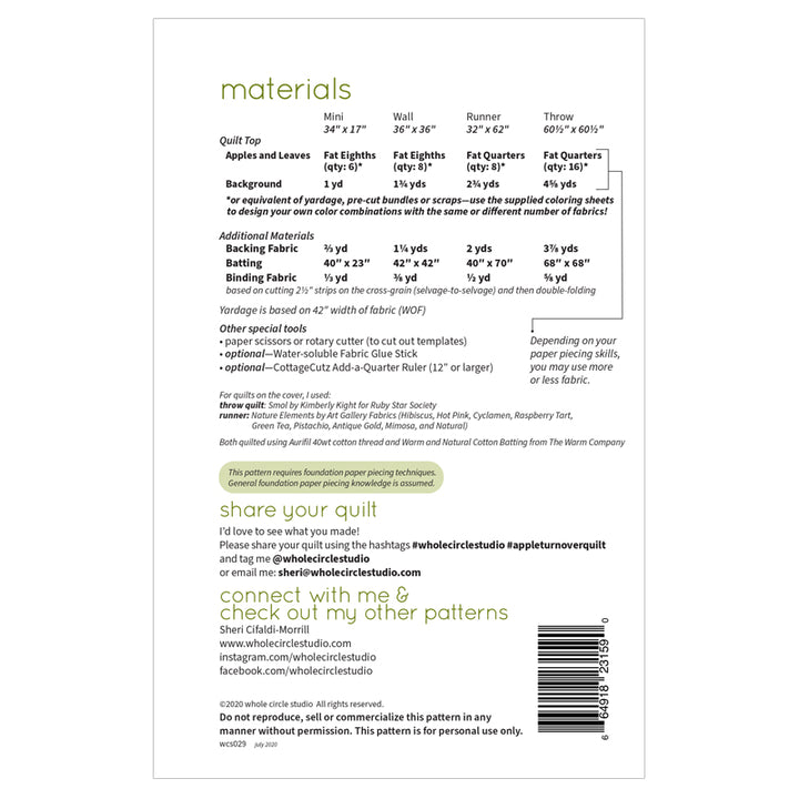 Apple Turnover - Whole Circle Studio