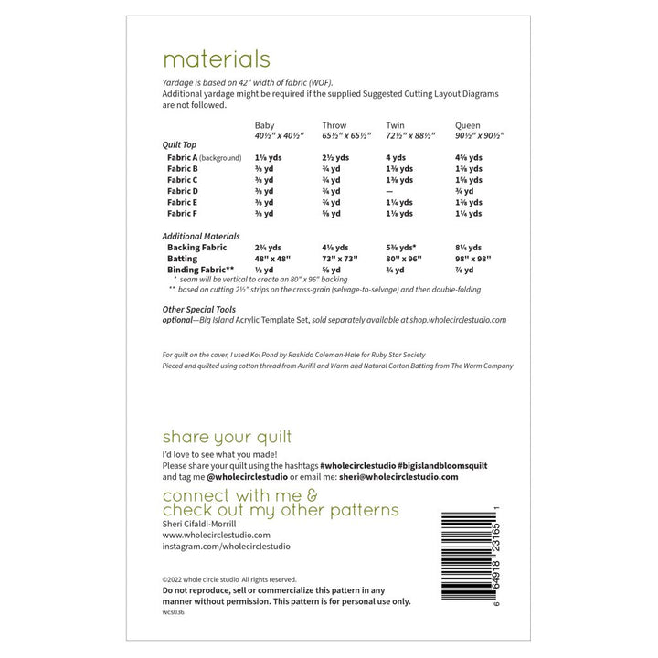 Big Island Blooms Quilt - Whole Circle Studio