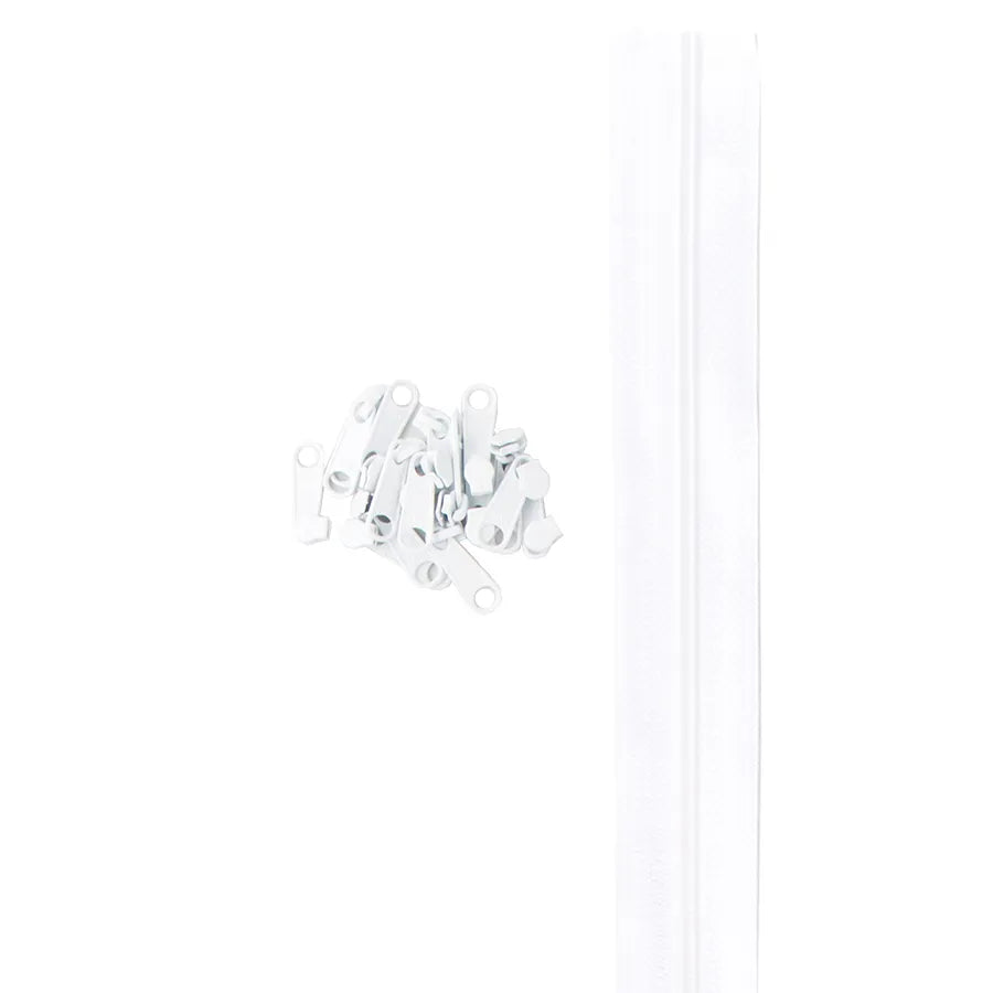 4 yards 16mm #4.5 zipper chain with 16 Extra-Large Coordinated Pulls