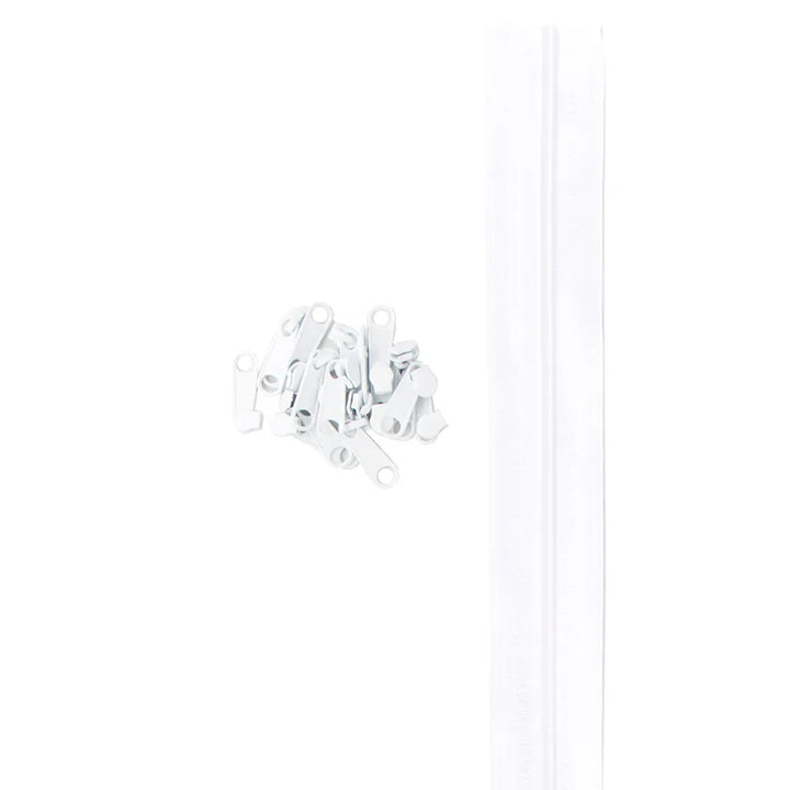 4 yards 16mm #4.5 zipper chain with 16 Extra-Large Coordinated Pulls