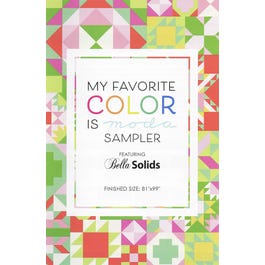 My Favorite Color Is Moda Sampler Pattern