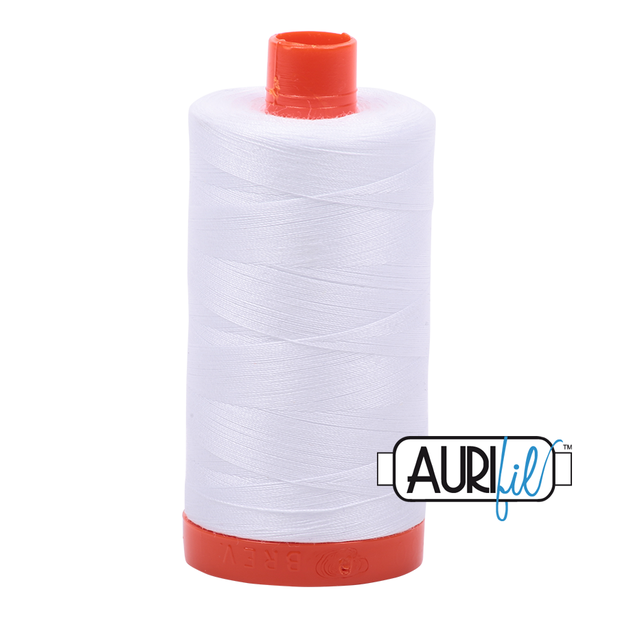Aurifil Mako Cotton Thread 50WT - 2024 White