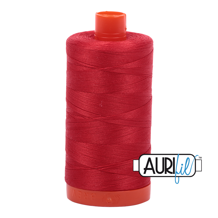 Aurifil Mako Cotton Thread 50WT - 2265 Lobster Red